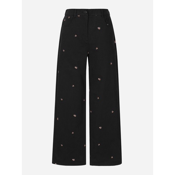 플라워 모티브 자수바지_T262MPT144W