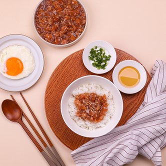 바른씨 밥에 비벼먹는 순살 간장연어장(비빔장) 270g 노르웨이 연어장