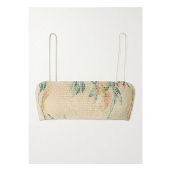 토템 셔링 플로럴 프린트  비키니 탑 핑크 1647597339497006