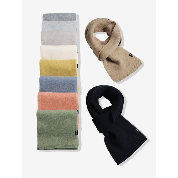 [남녀공용][선물포장가능] 소프트 터치 숏 머플러(10컬러)