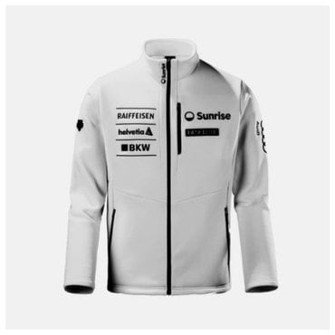 데상트 M 자켓 UQC SO423SFTO1-WHT 2023 SWISS SKI FLEECE JACKET / WHT