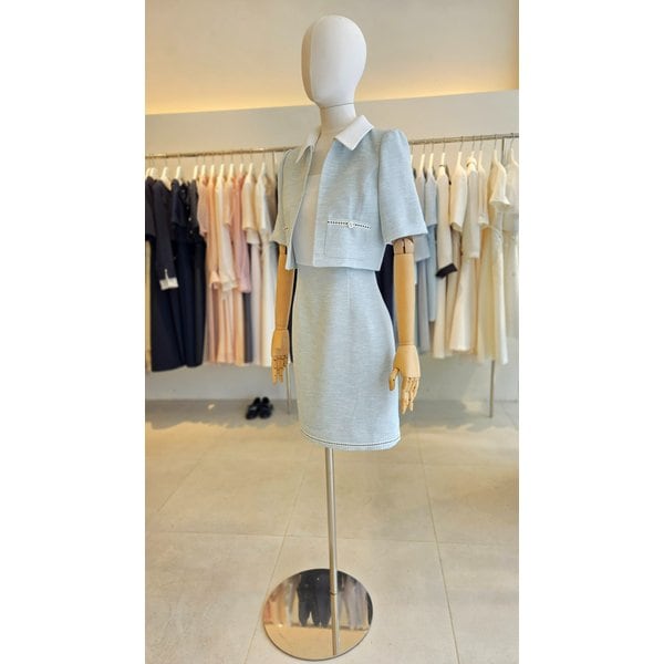 [여주점] [JJ 지고트] 여성 스퀘어넥 A라인 원피스 재킷셋트 GS5A0OP611