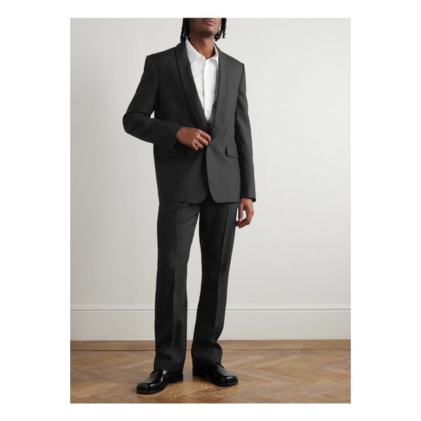 스트레이트 울 실크 혼방 턱시도 팬츠 블랙 46376663162864506