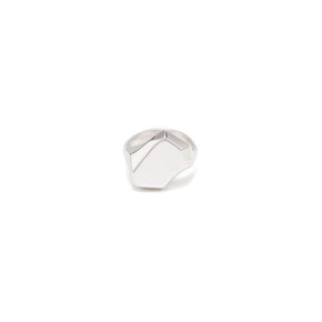 Fluid frame signet Ring