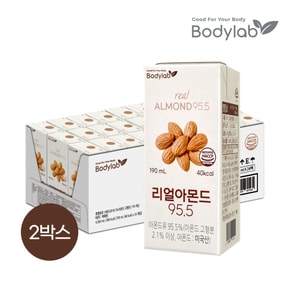 바디랩 리얼아몬드 95.5 두유 190ml 24팩 x2박스