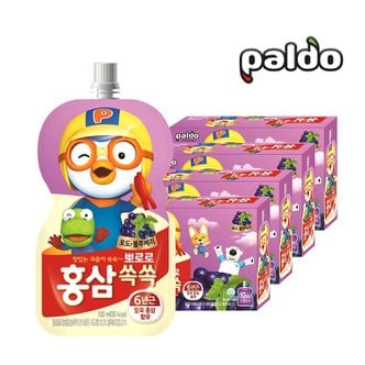  팔도 뽀로로 홍삼쏙쏙 포도블루베리 100ml 40개입