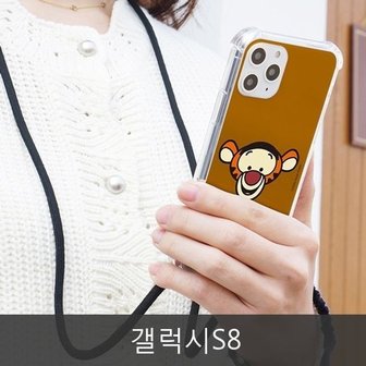  와프 갤럭시S8 WJE 곰돌이푸 폰스트랩케이스모음 (W69F5C7)