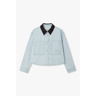 VOV [부산점] 보브)) 배색 카라 포켓 데님 자켓 (7126255107)