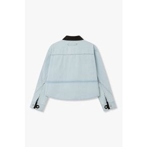 [부산점] 보브)) 배색 카라 포켓 데님 자켓 (7126255107)