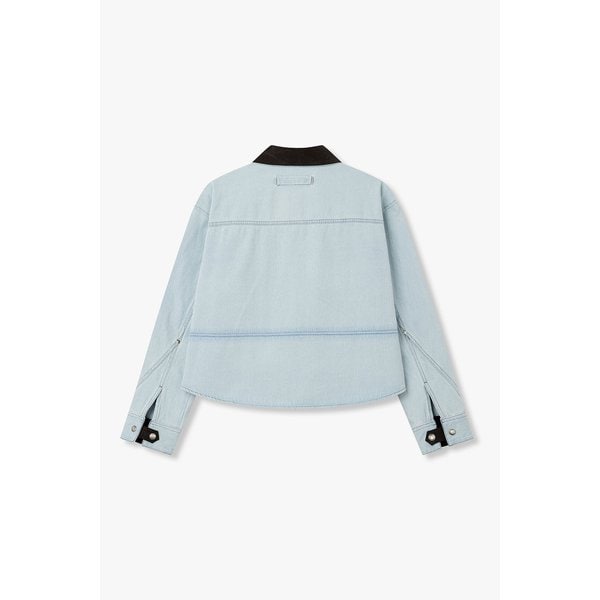 [부산점] 보브)) 배색 카라 포켓 데님 자켓 (7126255107)