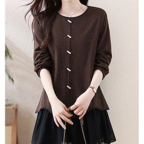 레이어드 롱블라우스미니원피스 D8C819_P416991800