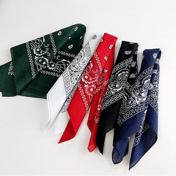 [옷자락] 여자 페이즐리 코튼 패턴 쁘띠 스카프 손수건