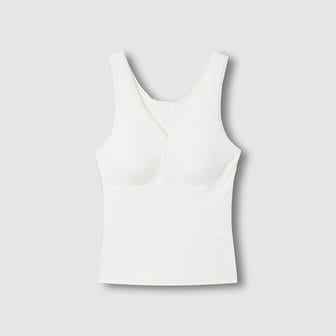 JAJU 여 코튼 레이온 스트레치 탱크 브라캐미솔 J426201004006