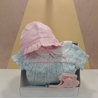 블루독베이비 MN)플라워세트바디수트,양말선물세트(45370-040-04+44A70-A011-08)