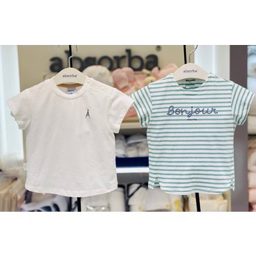 압소바 [압소바 뱀띠임신출산선물] 프레드 티셔츠+윌리스 ST티셔츠 2종세트(A2323302//A2323306)25년SS