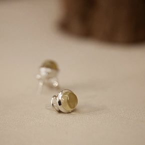 lemon quartz clip earrings