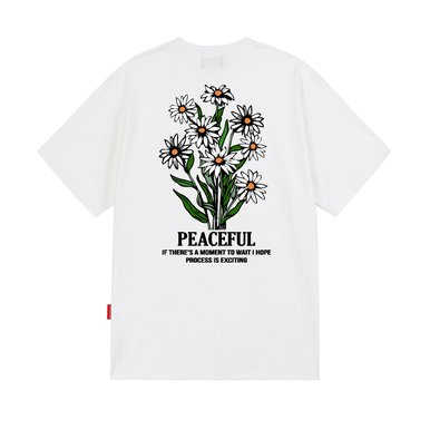 DAISY FLOWER BUNDLE GRAPHIC 티셔츠 - 화이트