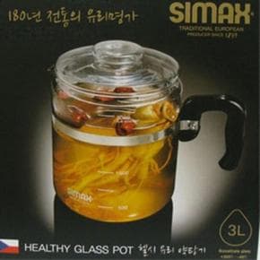 [BF12] 시맥스 내열 유리 약탕기 3000ml 한약 차주전자 포트