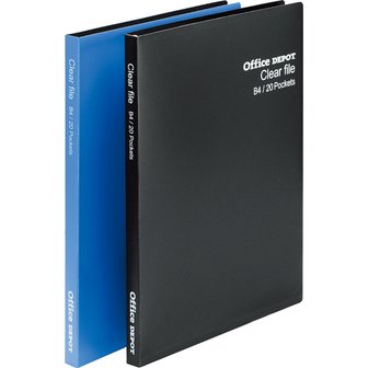 오피스디포 [105743]클리어화일(B4/20매/청색/OfficeDEPOT)