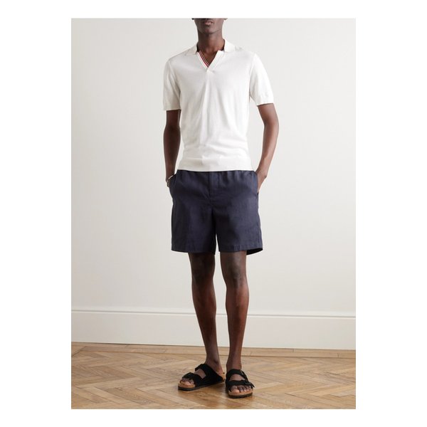 알렉스 스트레이트 린넨 드로우스트링 쇼츠 1647597323811203