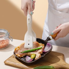 프라이팬 계란말이 양면 뒤집게 집게형 실리콘 더블 뒤집개