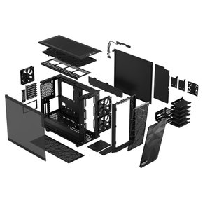 [서린공식] Fractal Design Meshify 2 Light 강화유리 블랙