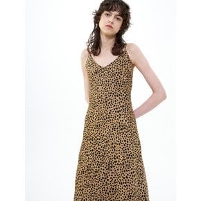 MAXI SATIN SLIP DRESS LEOPARD_BROWN BLACK