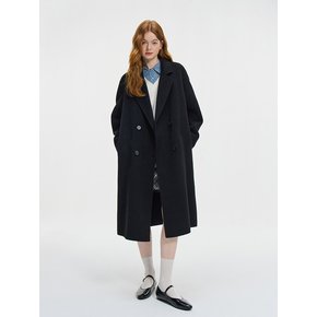 WD_Double breasted woolen coat_BLACK