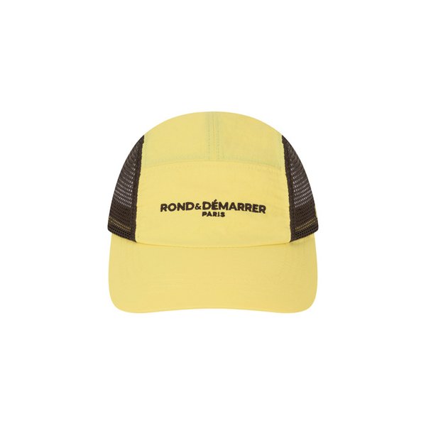 [남녀공용] 시그니처 메인심볼 컬러블록 캠프캡 (옐로우)