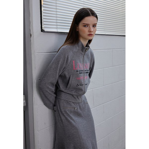 [시흥점] 여성 레터링 프린트 포인트 래글런 소매 집업(ER4CZ661)