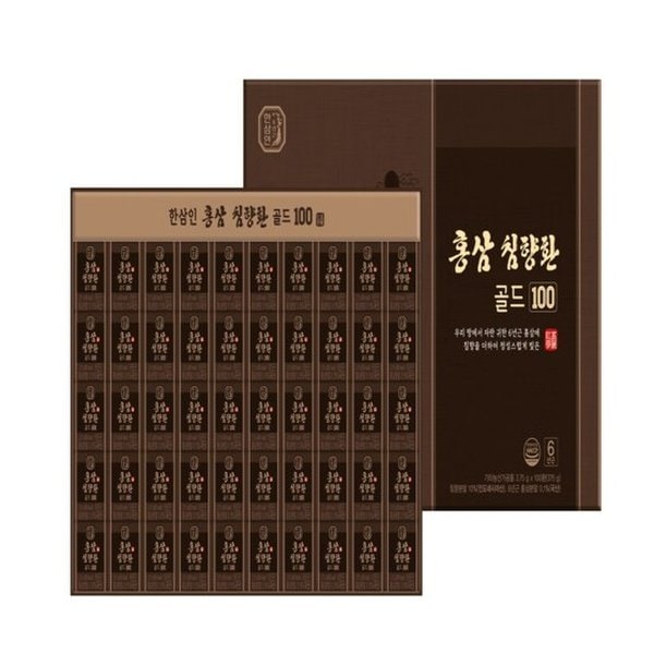 [명절택배] 한삼인 홍삼침향환골드 100[쇼핑백포함]