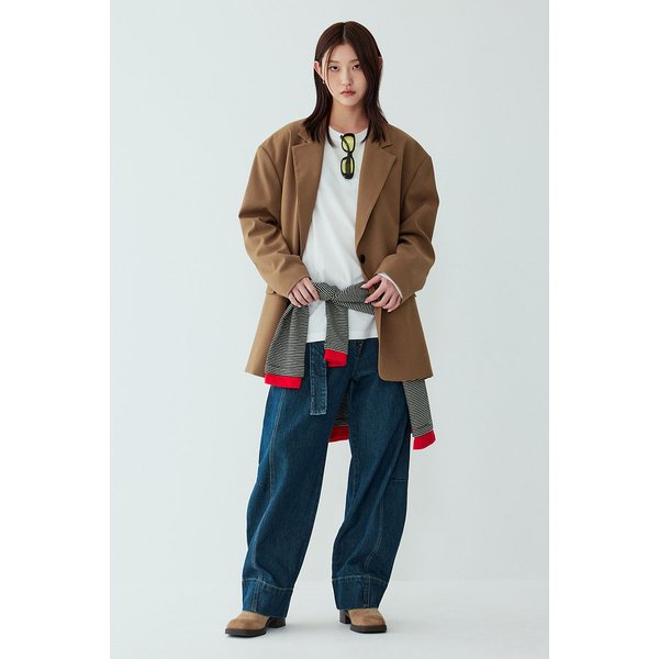 오버핏 숄더 투버튼 싱글자켓 9105312101016