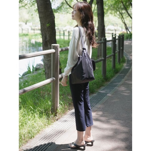 [단독]SIPT7208 플리츠 카프리 팬츠_Black