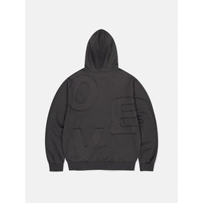 Capital Zip Up Hoodie Charcoal