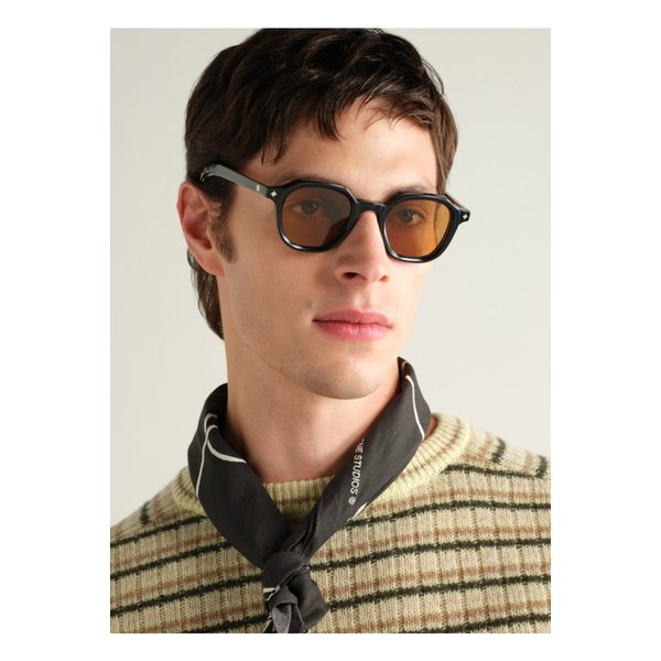 펄스 M-1 라운드 프레임 톨토이즈셸 아세테이트 선글라스 46376663162997857