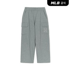 [코리아공식] 베이직 쿠퍼스 로고 카고 와이드팬츠 NY (D.Melange Grey)