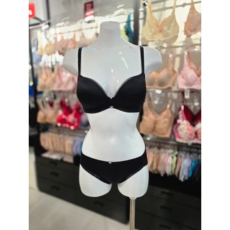 비너스 [시흥점] (SH) 와코루 HI-COMFORT 노와이어 몰드 브라,팬티 세트 [WBRX104/WPTX104H-BK]