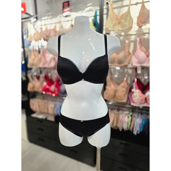 [시흥점] (SH) 와코루 HI-COMFORT 노와이어 몰드 브라,팬티 세트 [WBRX104/WPTX104H-BK]