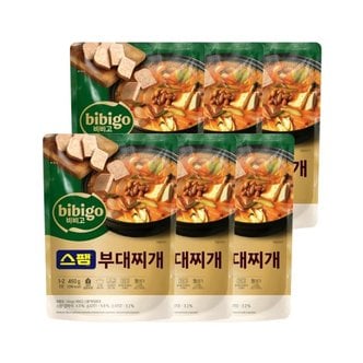 CJ제일제당 비비고 스팸부대찌개 460g x6개