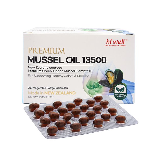 뉴질랜드 초록홍합 추출 오일 13500 200캡슐 1개 초록입홍합 초록잎 그린 푸른 홍합