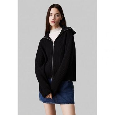 이스퀘어 4993336 Calvin Klein CHUNKY - Cardigan ck black