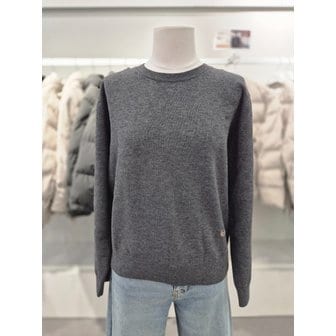 프로젝트엠 [여주점] 여성 라운드넥 로고장식 니트(EPF4ER2200)