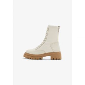 4312569 ALDO MILITARY COMBAT NANE - Platform ankle boots white overflow