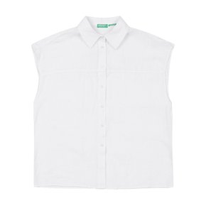 Sleeveless linen shirt_5BMLDQ03F101