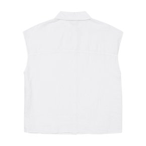 Sleeveless linen shirt_5BMLDQ03F101