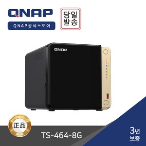 큐냅 [공식] QNAP TS-464-8G 4BAY 쿼드코어 NAS 서버 스토리지 -하드미포함-