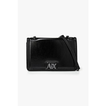 ARMANI EXCHANGE AX 여성 로고 클로저 미디엄 크로스바디백-블랙(A424170007)