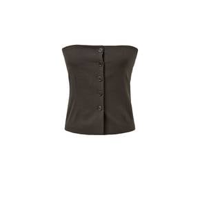 [예약주문] 아모멘토 25SS Button Up Bustier (2 Colors)