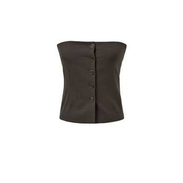 샵아모멘토 아모멘토 25SS Button Up Bustier (2 Colors)