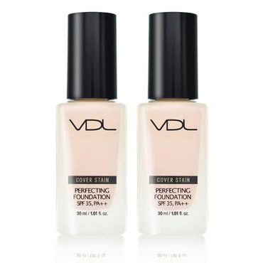  VDL 커버스테인 퍼펙팅 파운데이션 30ml V02 (21호 따뜻한 옐로우톤) 2개